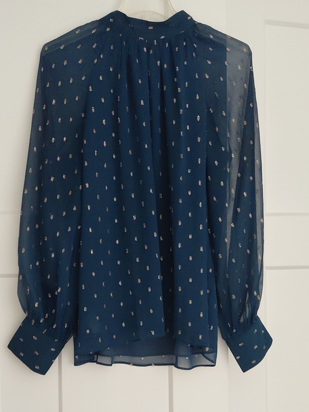 Ann Taylor Navy Blue Blouse